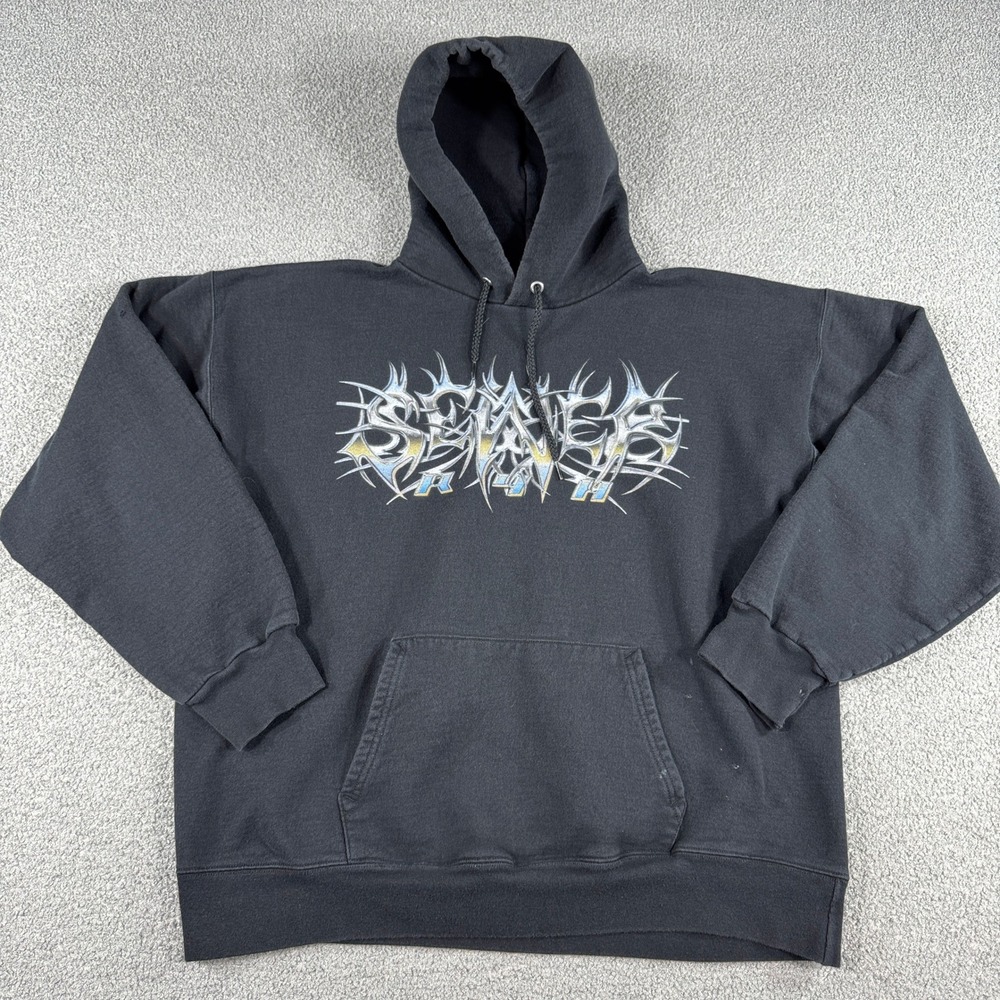 Sewerperson x R4H Hoodie Men's XL Black Skeleton Graphic Pullover Grunge Limited